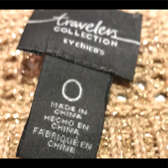 Chico Gold Shimmer Sweater! - Picture 5 of 5